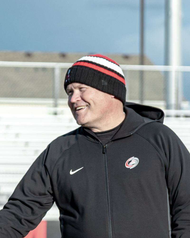 Judd Wynn, Owyhee Storm lacrosse coach, on the sideline