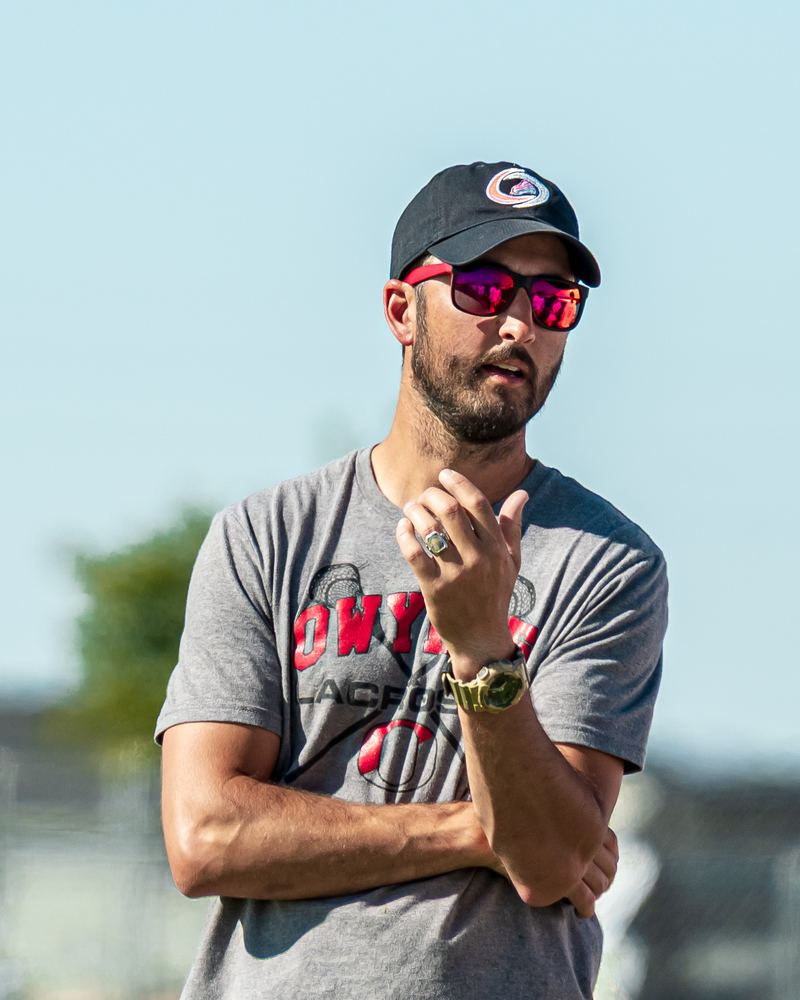 Kevin Measom, Owyhee Storm lacrosse coach, on the sideline