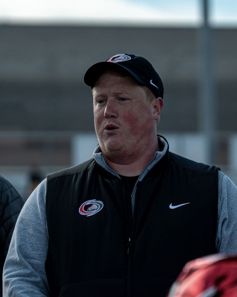 Mike Anderson, Owyhee Storm lacrosse coach, on the sideline